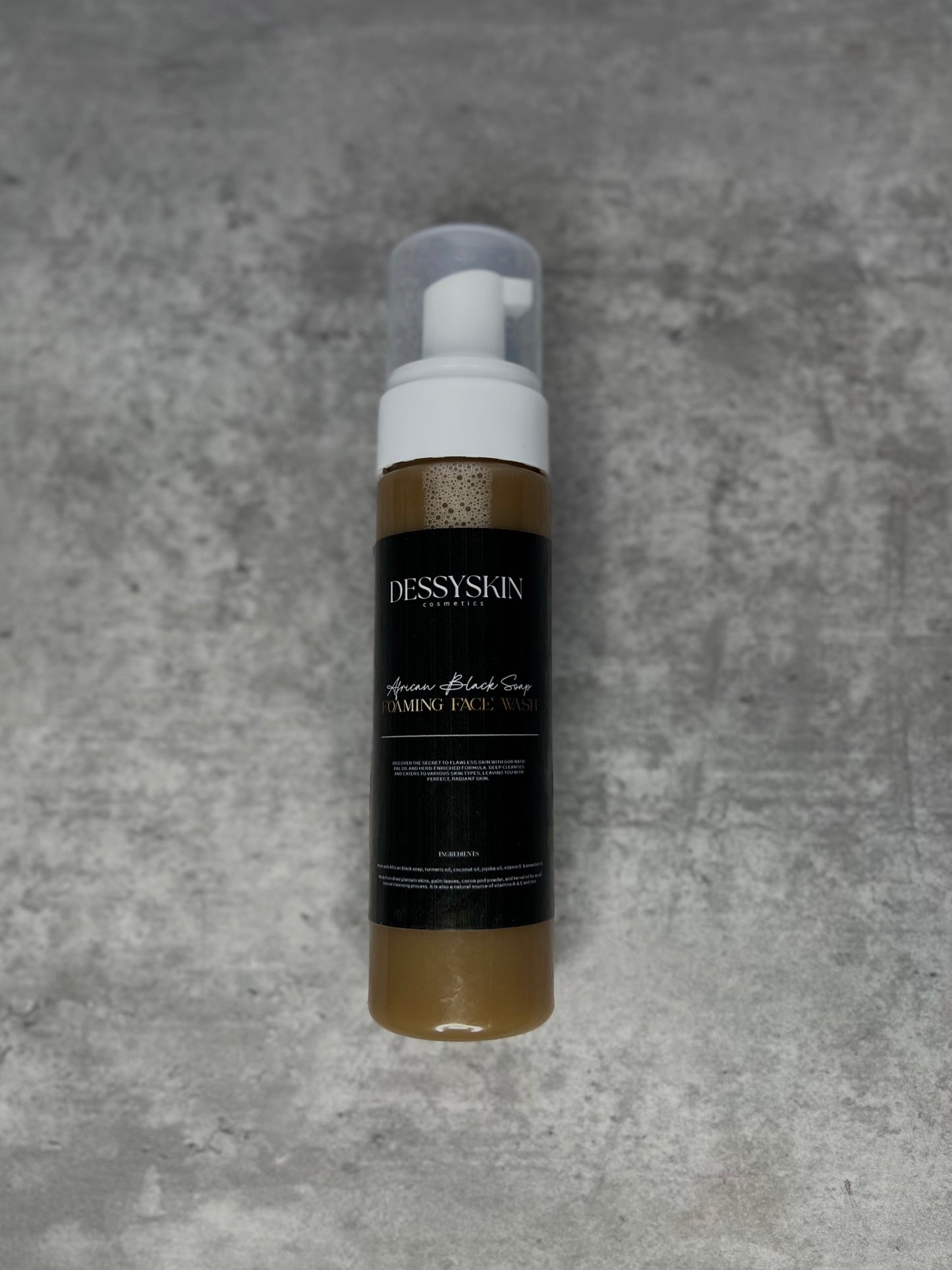 AFRICAN BLACK SOAP FOAMING FACEWASH